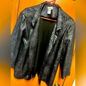 Black/silver blazer jacket